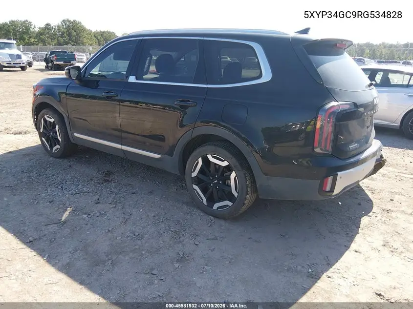 2024 Kia Telluride Ex VIN: 5XYP34GC9RG534828 Lot: 45581932