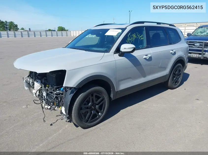 2024 Kia Telluride Sx X-Line VIN: 5XYP5DGC0RG562415 Lot: 45588366