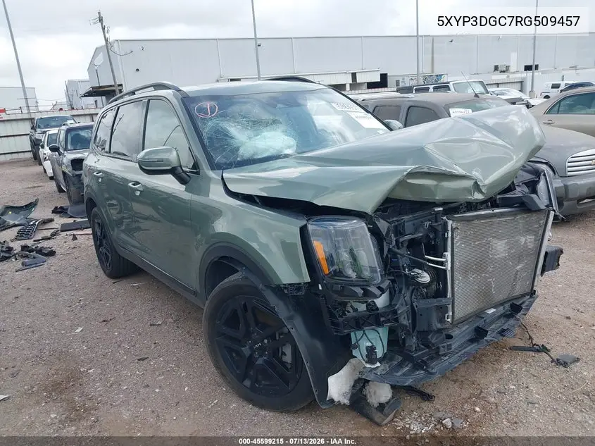 2024 Kia Telluride Ex X-Line VIN: 5XYP3DGC7RG509457 Lot: 45599215