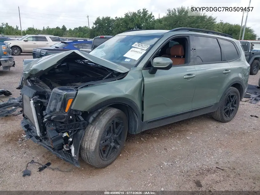 2024 Kia Telluride Ex X-Line VIN: 5XYP3DGC7RG509457 Lot: 45599215