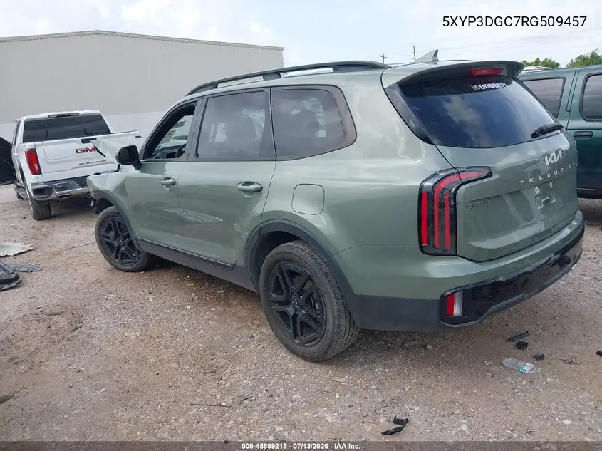 2024 Kia Telluride Ex X-Line VIN: 5XYP3DGC7RG509457 Lot: 45599215
