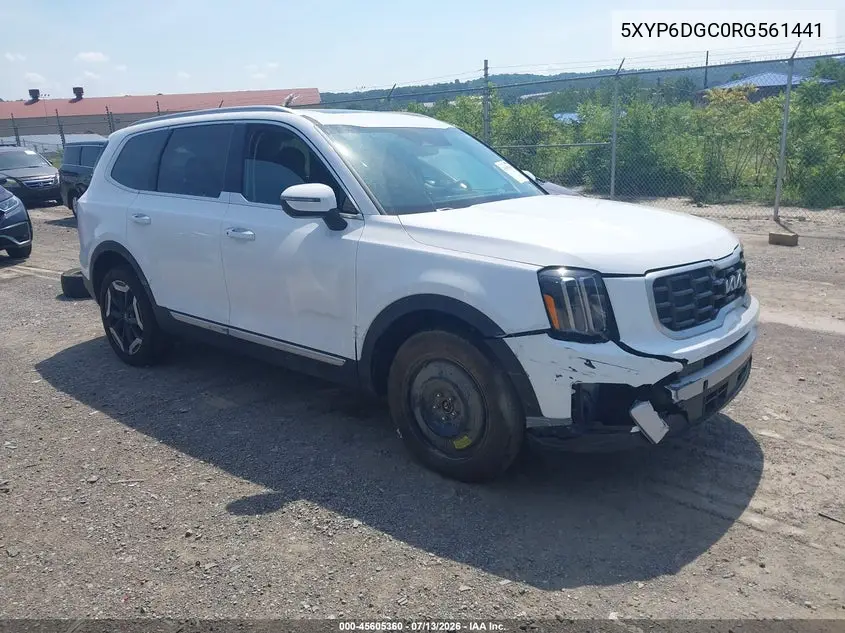 2024 Kia Telluride S VIN: 5XYP6DGC0RG561441 Lot: 45605360