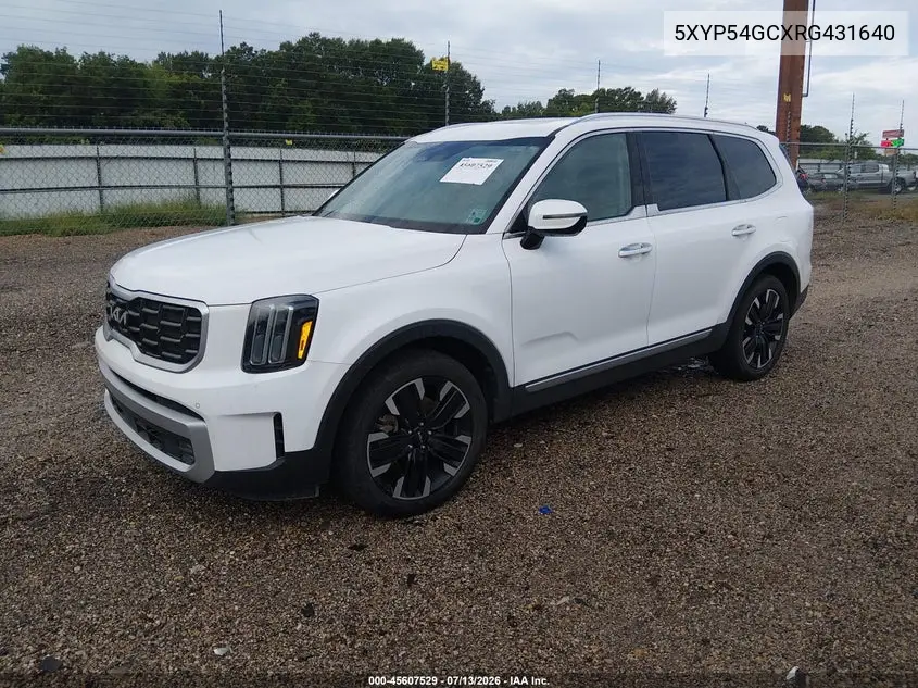 2024 Kia Telluride Sx VIN: 5XYP54GCXRG431640 Lot: 45607529