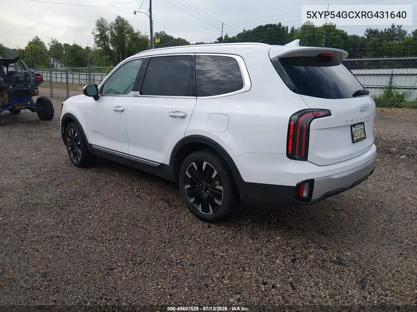2024 Kia Telluride Sx VIN: 5XYP54GCXRG431640 Lot: 45607529