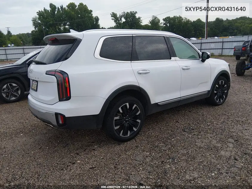 2024 Kia Telluride Sx VIN: 5XYP54GCXRG431640 Lot: 45607529