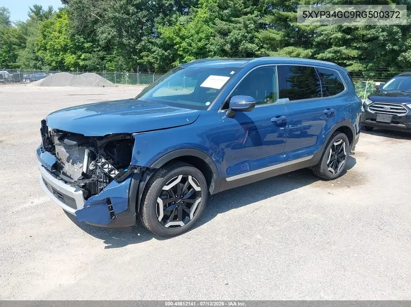 2024 Kia Telluride Ex VIN: 5XYP34GC9RG500372 Lot: 45612141