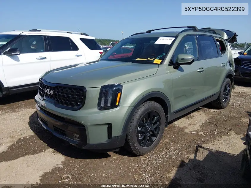 2024 Kia Telluride Sx Prestige X-Pro VIN: 5XYP5DGC4RG522399 Lot: 45672110