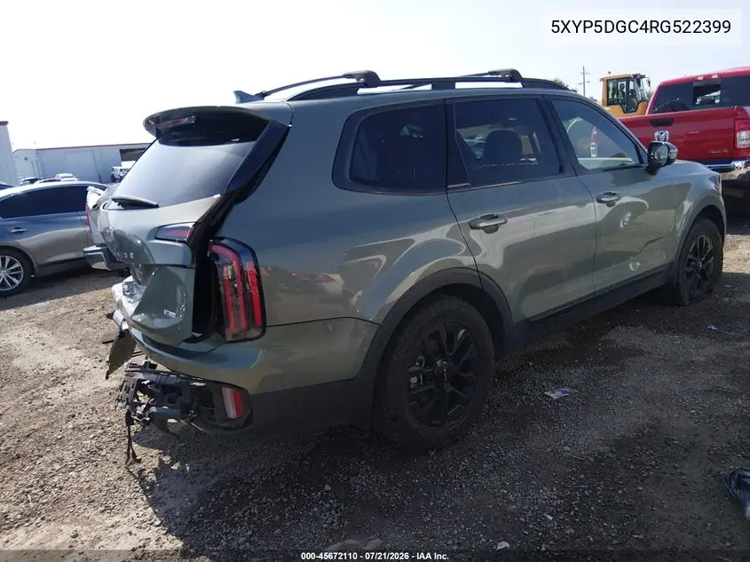 2024 Kia Telluride Sx Prestige X-Pro VIN: 5XYP5DGC4RG522399 Lot: 45672110