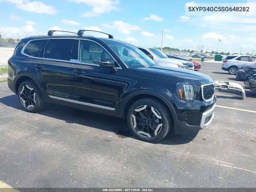 2025 Kia Telluride Ex VIN: 5XYP34GC5SG648282 Lot: 45339966