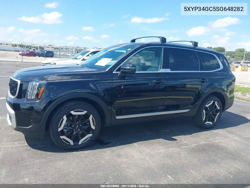 2025 Kia Telluride Ex VIN: 5XYP34GC5SG648282 Lot: 45339966