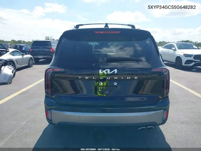 2025 Kia Telluride Ex VIN: 5XYP34GC5SG648282 Lot: 45339966