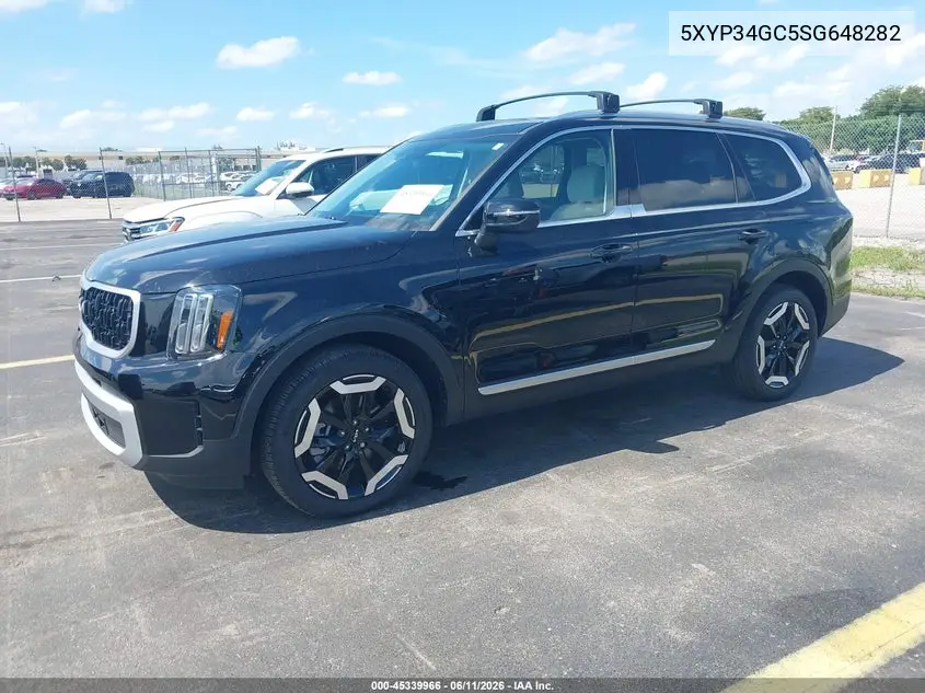 2025 Kia Telluride Ex VIN: 5XYP34GC5SG648282 Lot: 45339966