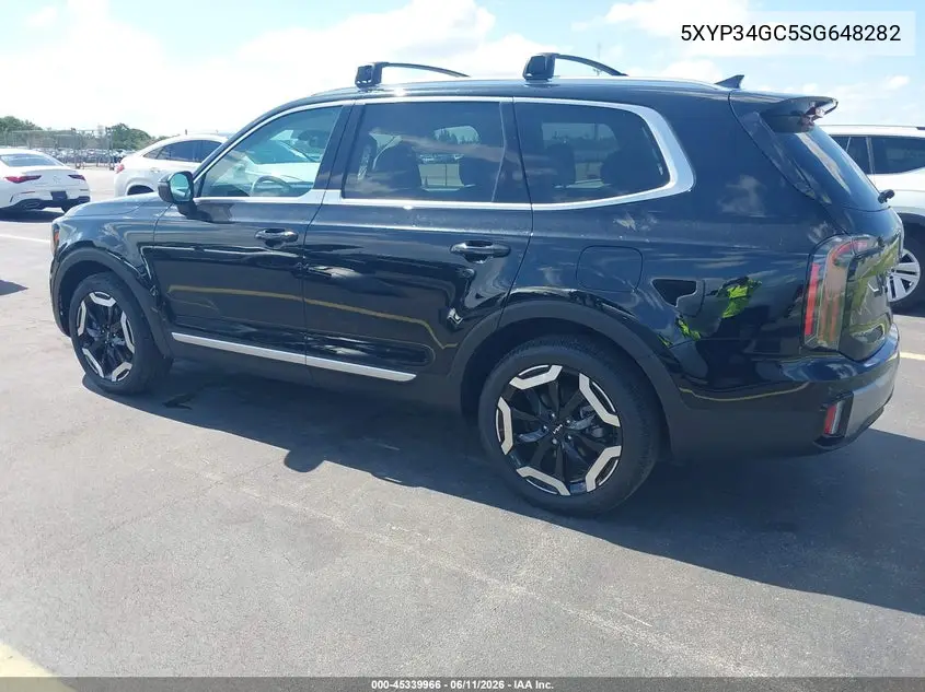 2025 Kia Telluride Ex VIN: 5XYP34GC5SG648282 Lot: 45339966