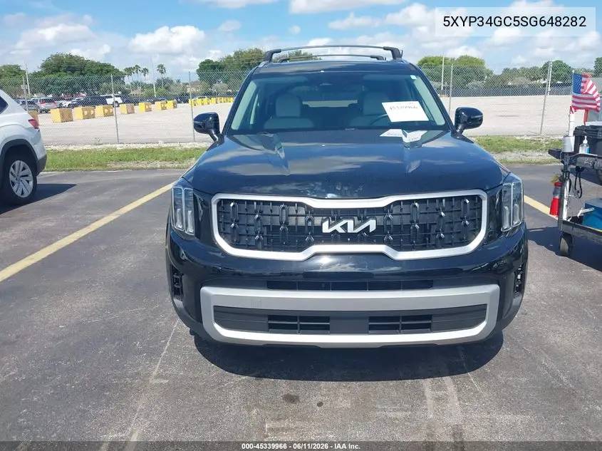 2025 Kia Telluride Ex VIN: 5XYP34GC5SG648282 Lot: 45339966