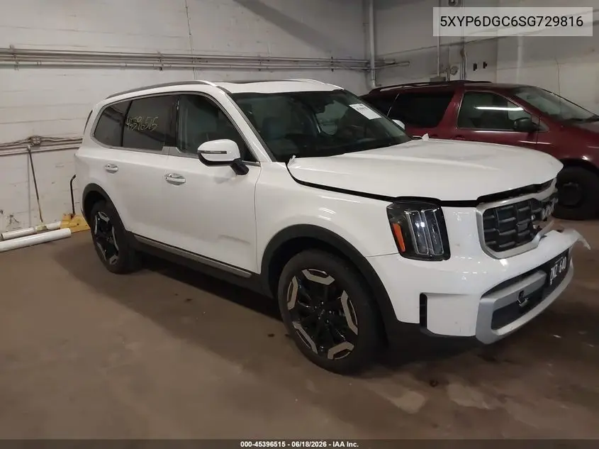 2025 Kia Telluride S VIN: 5XYP6DGC6SG729816 Lot: 45396515