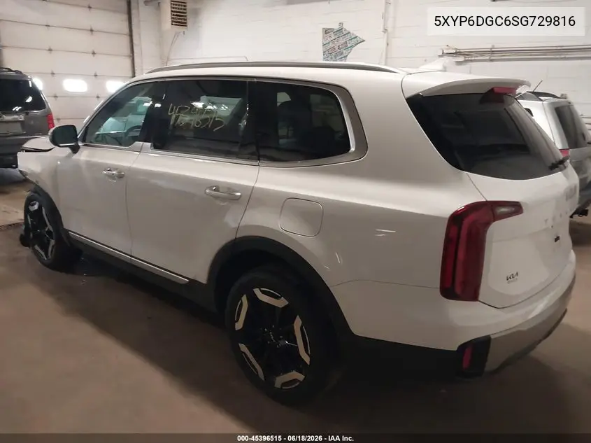 2025 Kia Telluride S VIN: 5XYP6DGC6SG729816 Lot: 45396515