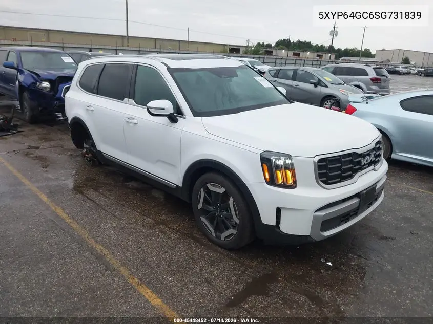2025 Kia Telluride S VIN: 5XYP64GC6SG731839 Lot: 45448452