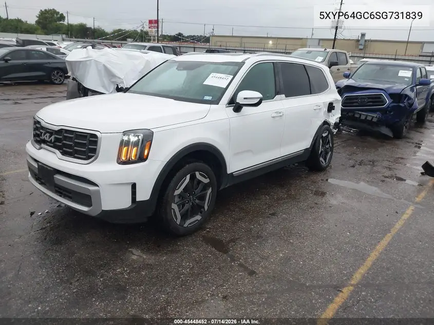 2025 Kia Telluride S VIN: 5XYP64GC6SG731839 Lot: 45448452