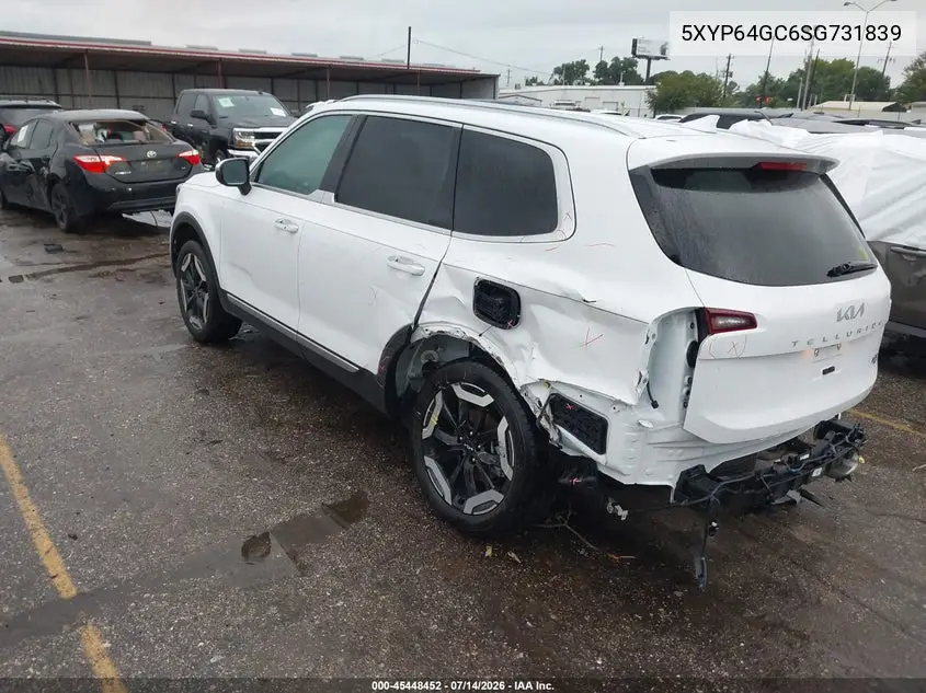 2025 Kia Telluride S VIN: 5XYP64GC6SG731839 Lot: 45448452