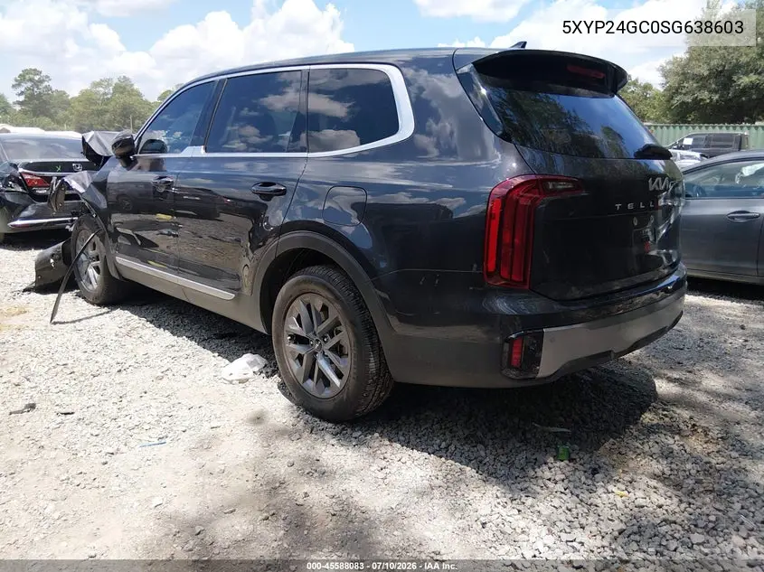 2025 Kia Telluride Lx VIN: 5XYP24GC0SG638603 Lot: 45588083