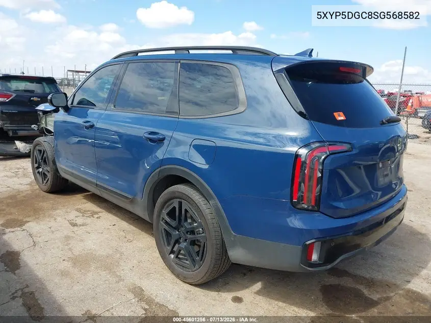 2025 Kia Telluride Sx X-Line VIN: 5XYP5DGC8SG568582 Lot: 45601256