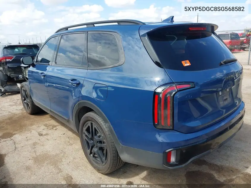 2025 Kia Telluride Sx X-Line VIN: 5XYP5DGC8SG568582 Lot: 45601256