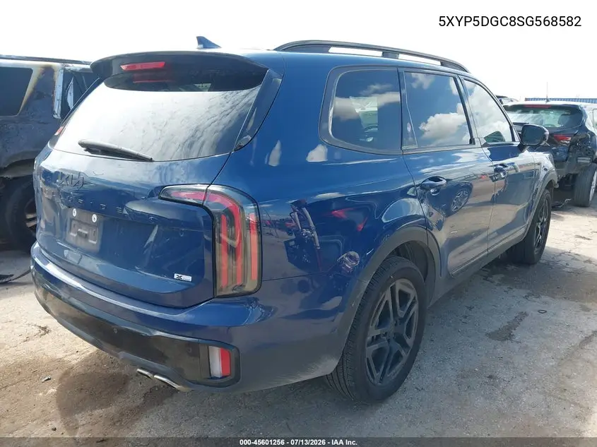 2025 Kia Telluride Sx X-Line VIN: 5XYP5DGC8SG568582 Lot: 45601256