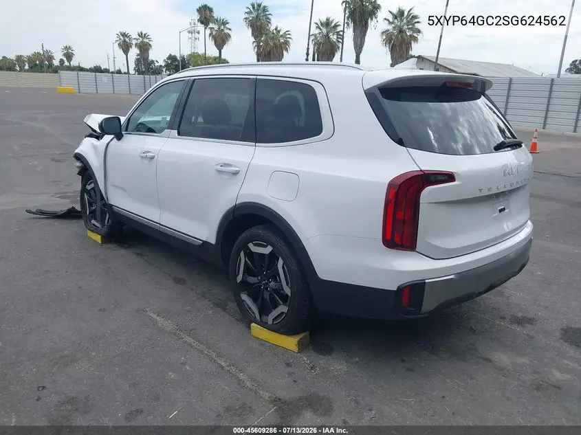 2025 Kia Telluride S VIN: 5XYP64GC2SG624562 Lot: 45609286