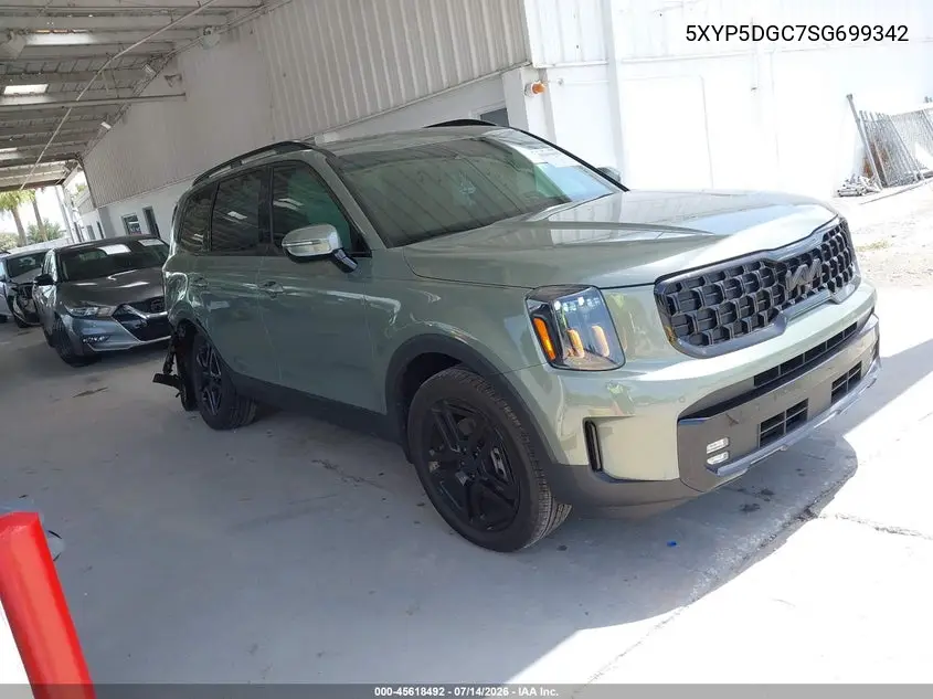 2025 Kia Telluride Sx X-Line VIN: 5XYP5DGC7SG699342 Lot: 45618492