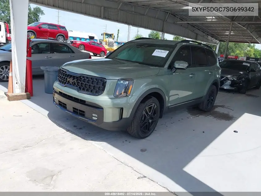 2025 Kia Telluride Sx X-Line VIN: 5XYP5DGC7SG699342 Lot: 45618492