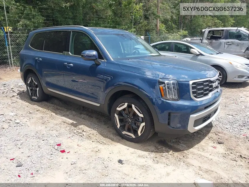 2025 Kia Telluride S VIN: 5XYP6DGCXSG637236 Lot: 45628818