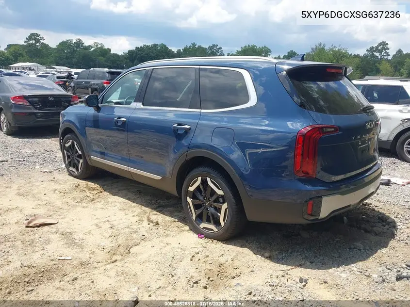 2025 Kia Telluride S VIN: 5XYP6DGCXSG637236 Lot: 45628818
