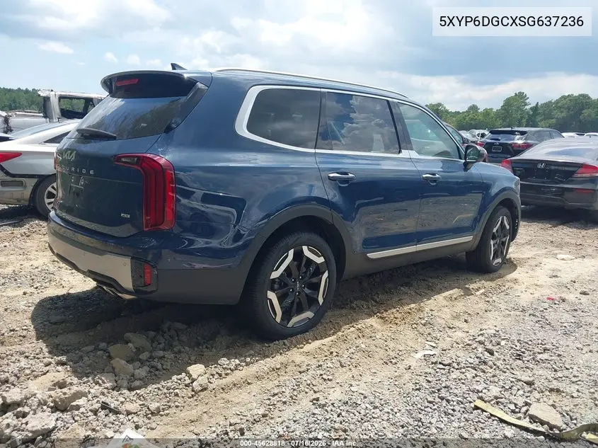2025 Kia Telluride S VIN: 5XYP6DGCXSG637236 Lot: 45628818