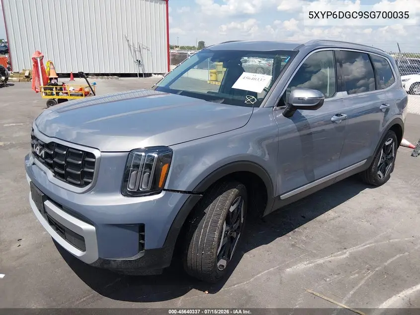 2025 Kia Telluride S VIN: 5XYP6DGC9SG700035 Lot: 45640337