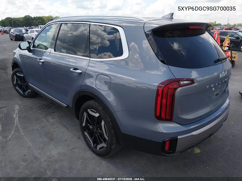 2025 Kia Telluride S VIN: 5XYP6DGC9SG700035 Lot: 45640337