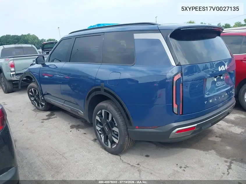 2027 Kia Telluride S VIN: 5XYPEES17VG027135 Lot: 45579203