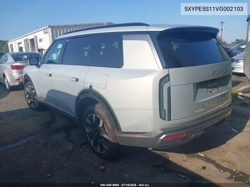 2027 Kia Telluride S VIN: 5XYPE5S11VG002103 Lot: 45619965