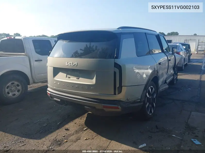 2027 Kia Telluride S VIN: 5XYPE5S11VG002103 Lot: 45619965