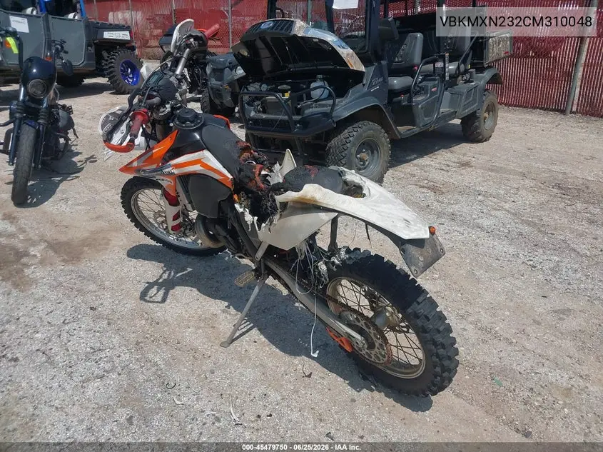 2012 Ktm 300 Xc VIN: VBKMXN232CM310048 Lot: 45479750