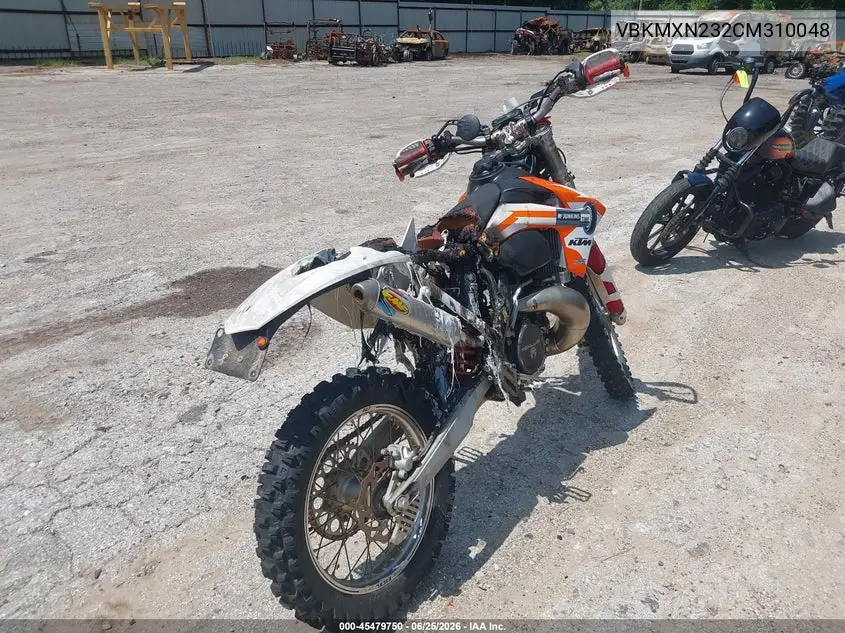 2012 Ktm 300 Xc VIN: VBKMXN232CM310048 Lot: 45479750