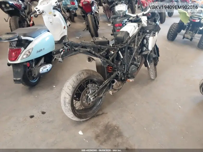 2014 Ktm 1190 Adventure VIN: VBKV19409EM902016 Lot: 45290388