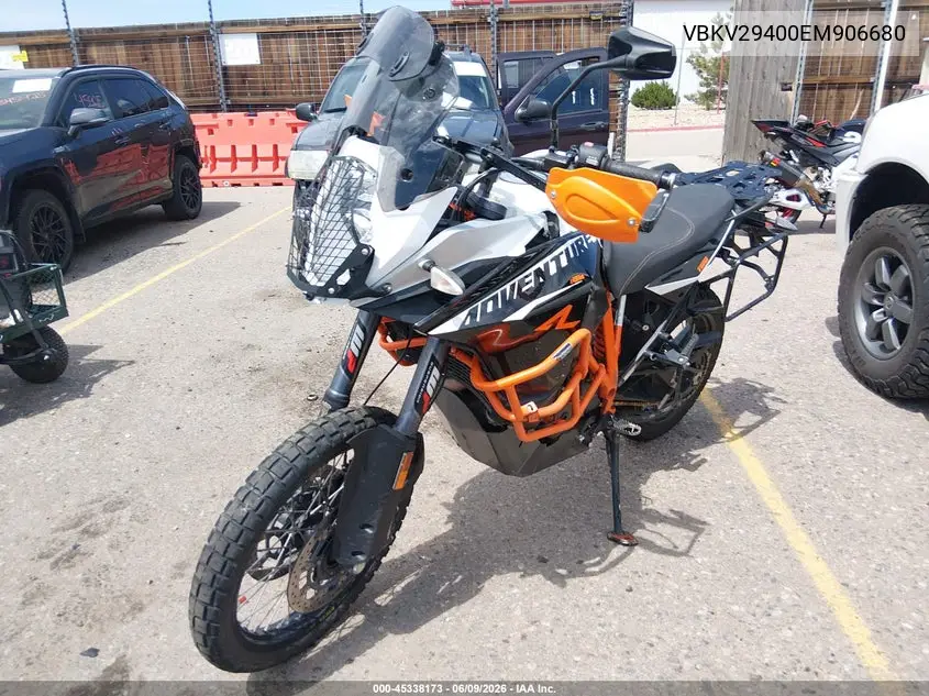 2014 Ktm 1190 Adventure R VIN: VBKV29400EM906680 Lot: 45338173