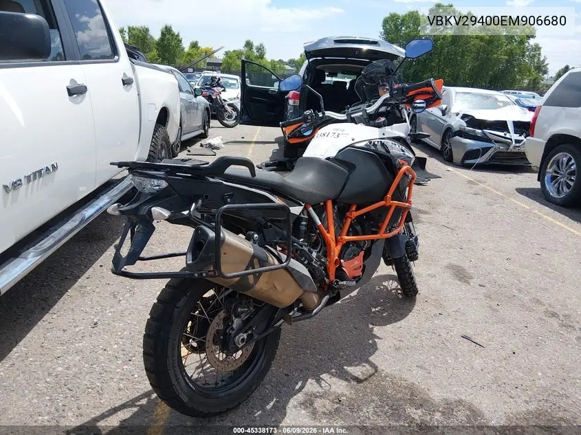 2014 Ktm 1190 Adventure R VIN: VBKV29400EM906680 Lot: 45338173