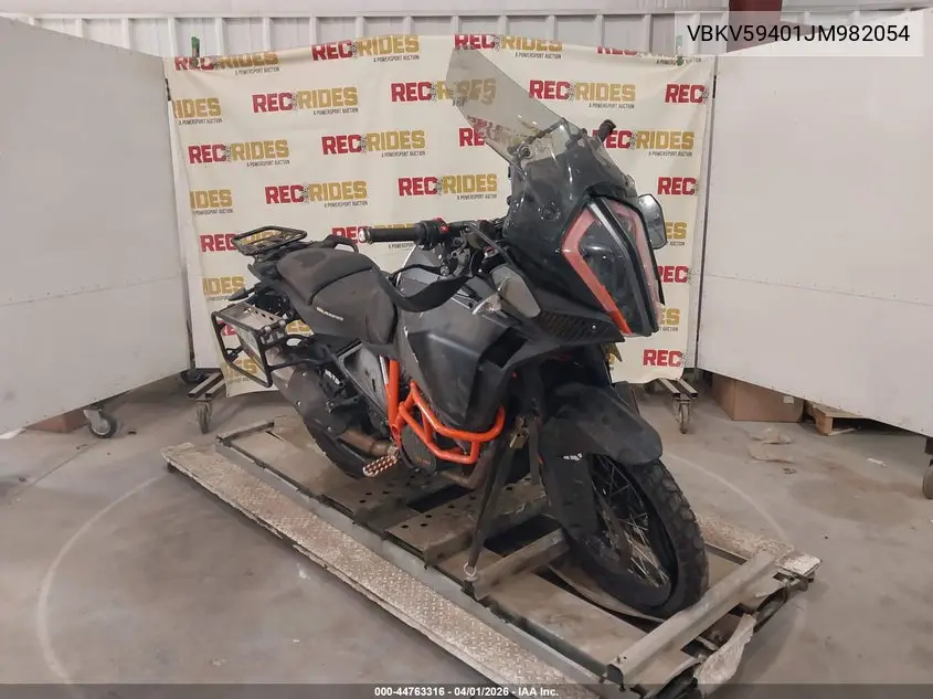 2018 Ktm 1290 Super Adventure R VIN: VBKV59401JM982054 Lot: 44763316