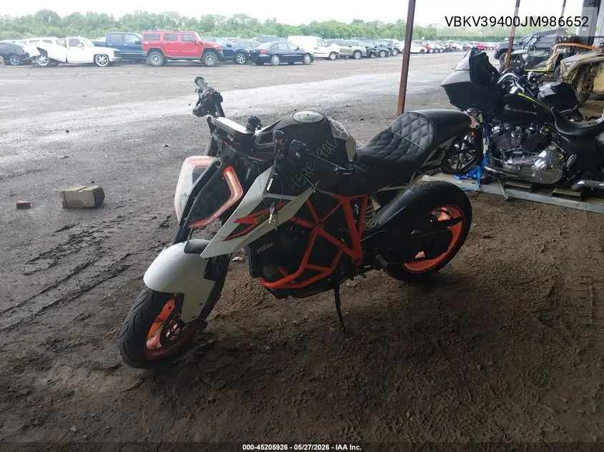 2018 Ktm 1290 Super Duke R VIN: VBKV39400JM986652 Lot: 45205926