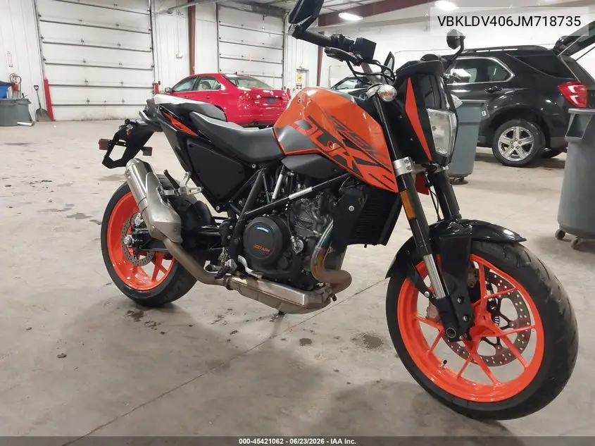 2018 Ktm 690 Duke VIN: VBKLDV406JM718735 Lot: 45421062