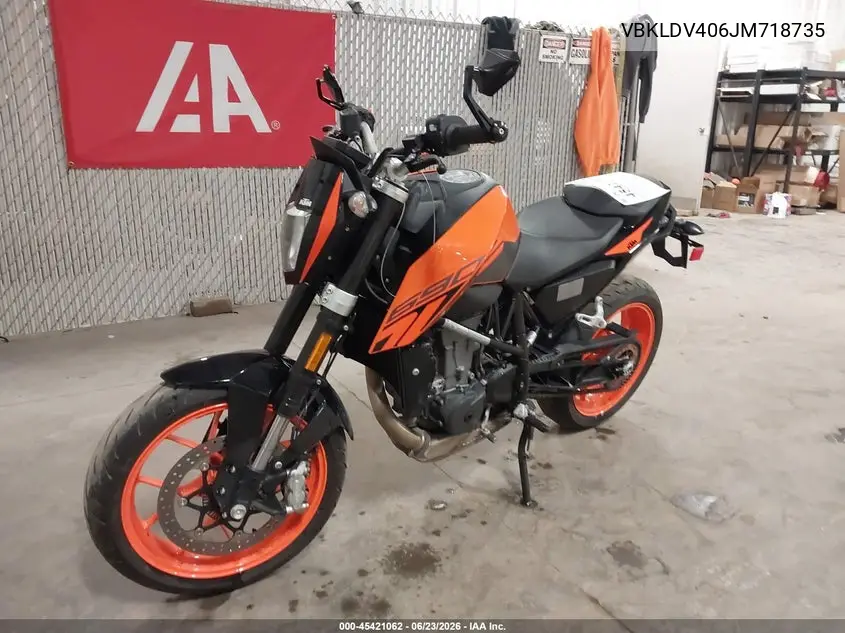 2018 Ktm 690 Duke VIN: VBKLDV406JM718735 Lot: 45421062