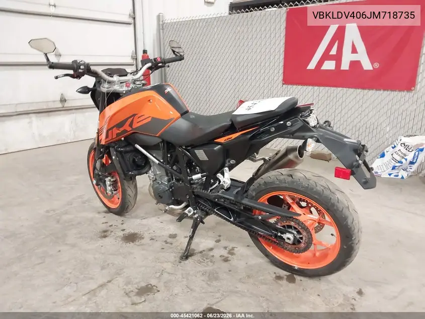 2018 Ktm 690 Duke VIN: VBKLDV406JM718735 Lot: 45421062