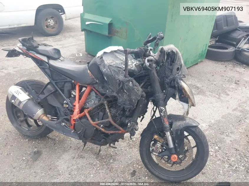 2019 Ktm 1290 Super Duke Gt VIN: VBKV69405KM907193 Lot: 45626092
