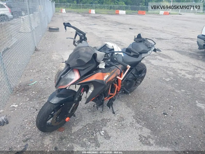 2019 Ktm 1290 Super Duke Gt VIN: VBKV69405KM907193 Lot: 45626092